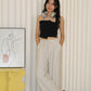 Oliver Linen Pleated Pants (Blue)