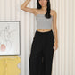 Oliver Linen Pleated Pants (Blue)