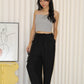 Oliver Linen Pleated Pants (Blue)
