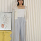 Oliver Linen Pleated Pants (Blue)