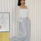 Oliver Linen Pleated Pants (Blue)