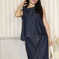 Cora Denim Two Piece Set