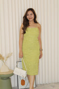 Ashley Puffy Midi Dress (Green)