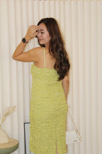 Ashley Puffy Midi Dress (White)
