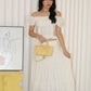Betty Polka Two Piece Skirt Set (Cream)