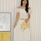 Betty Polka Two Piece Skirt Set (Cream)