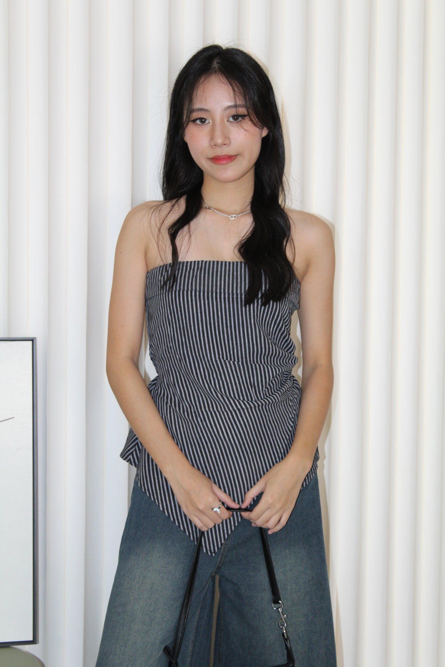 Remedy Stripes Tube Top (Brown)