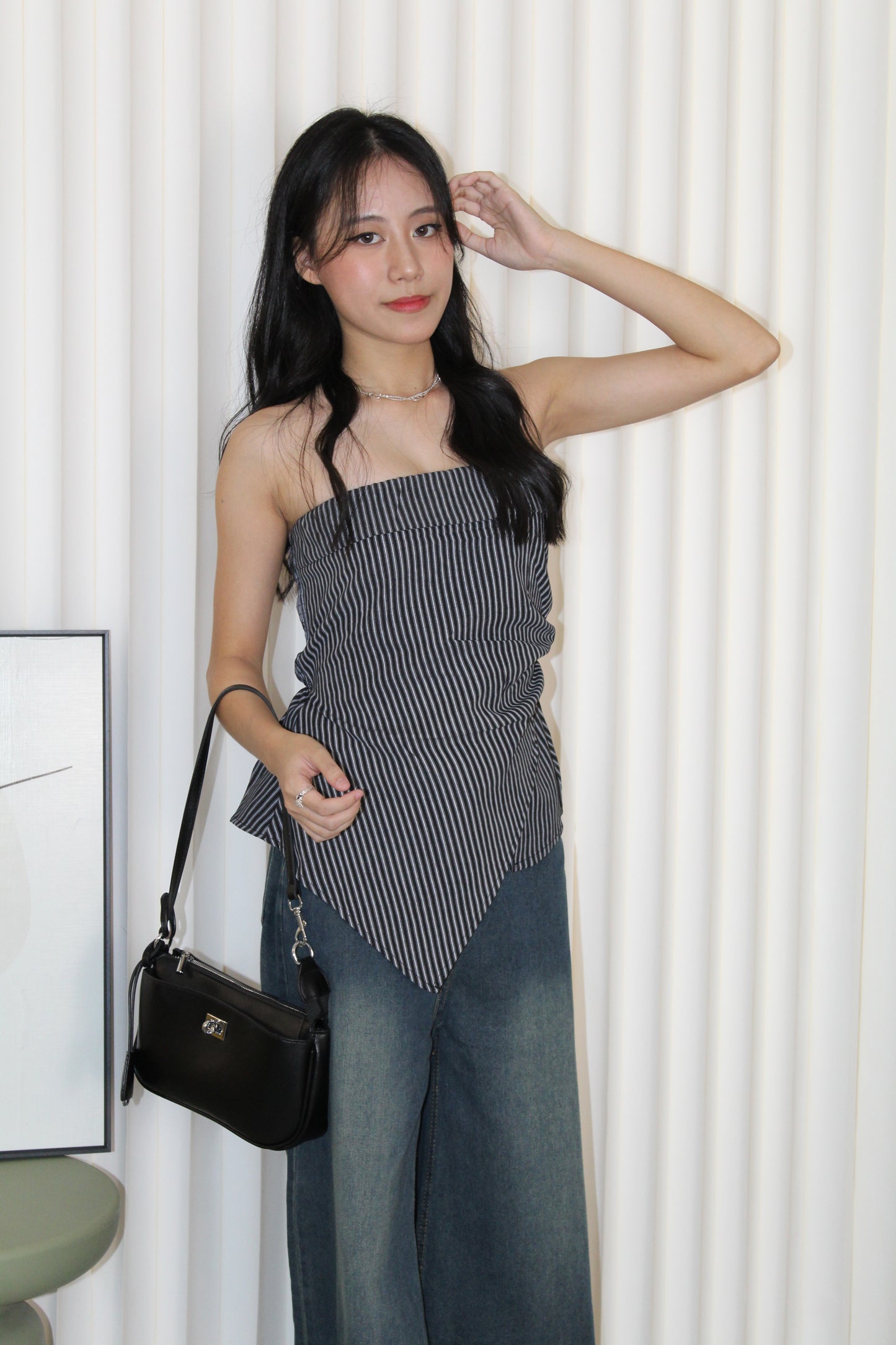 Remedy Stripes Tube Top (Brown)