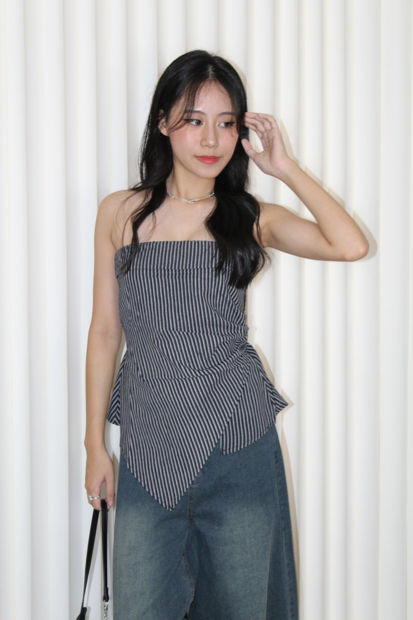 Remedy Stripes Tube Top (Brown)