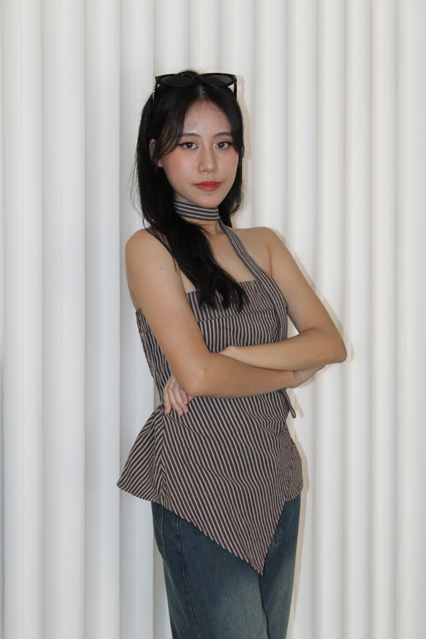 Remedy Stripes Tube Top (Brown)