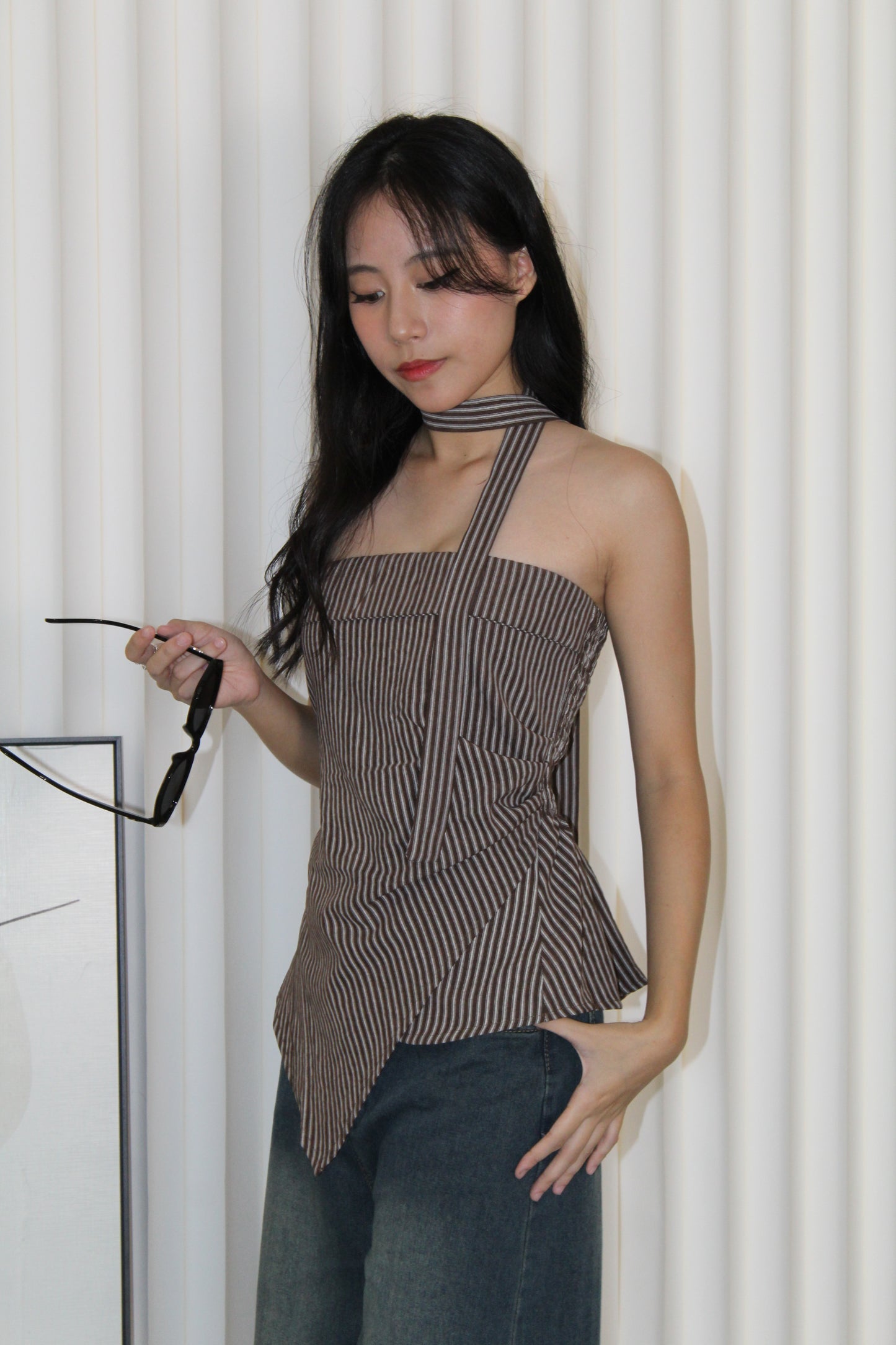 Remedy Stripes Tube Top (Brown)