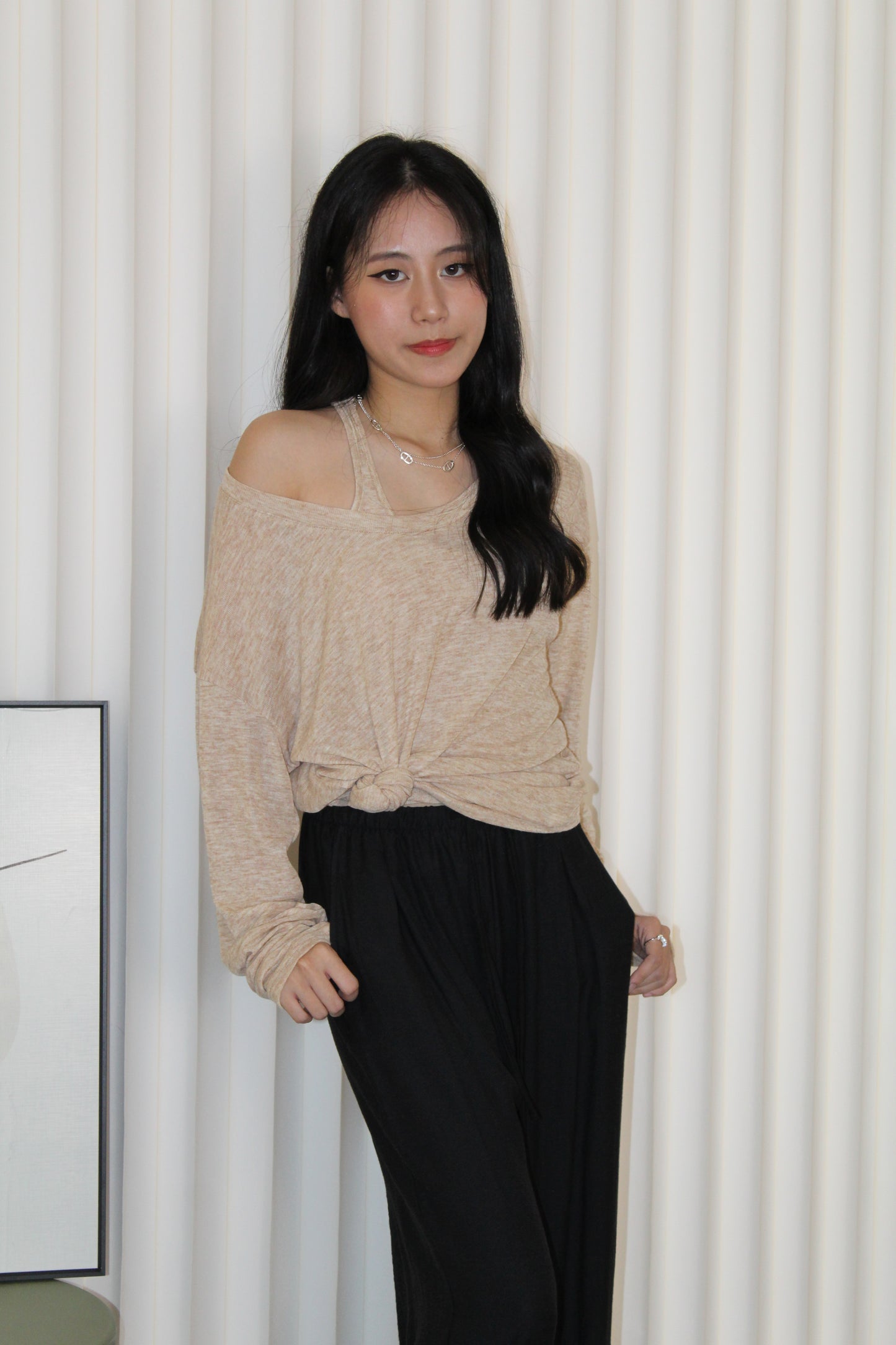 Amelia Two Piece Top (Khaki)