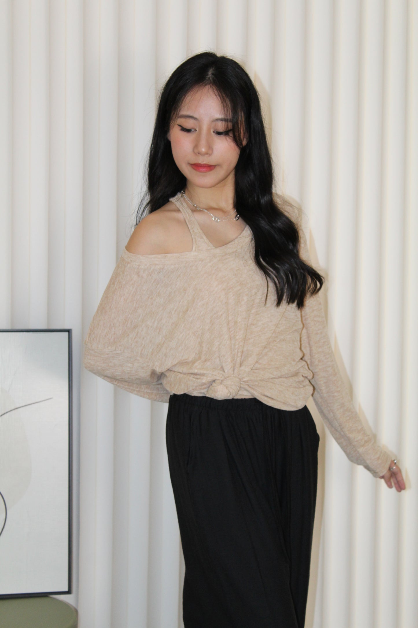 Amelia Two Piece Top (Khaki)