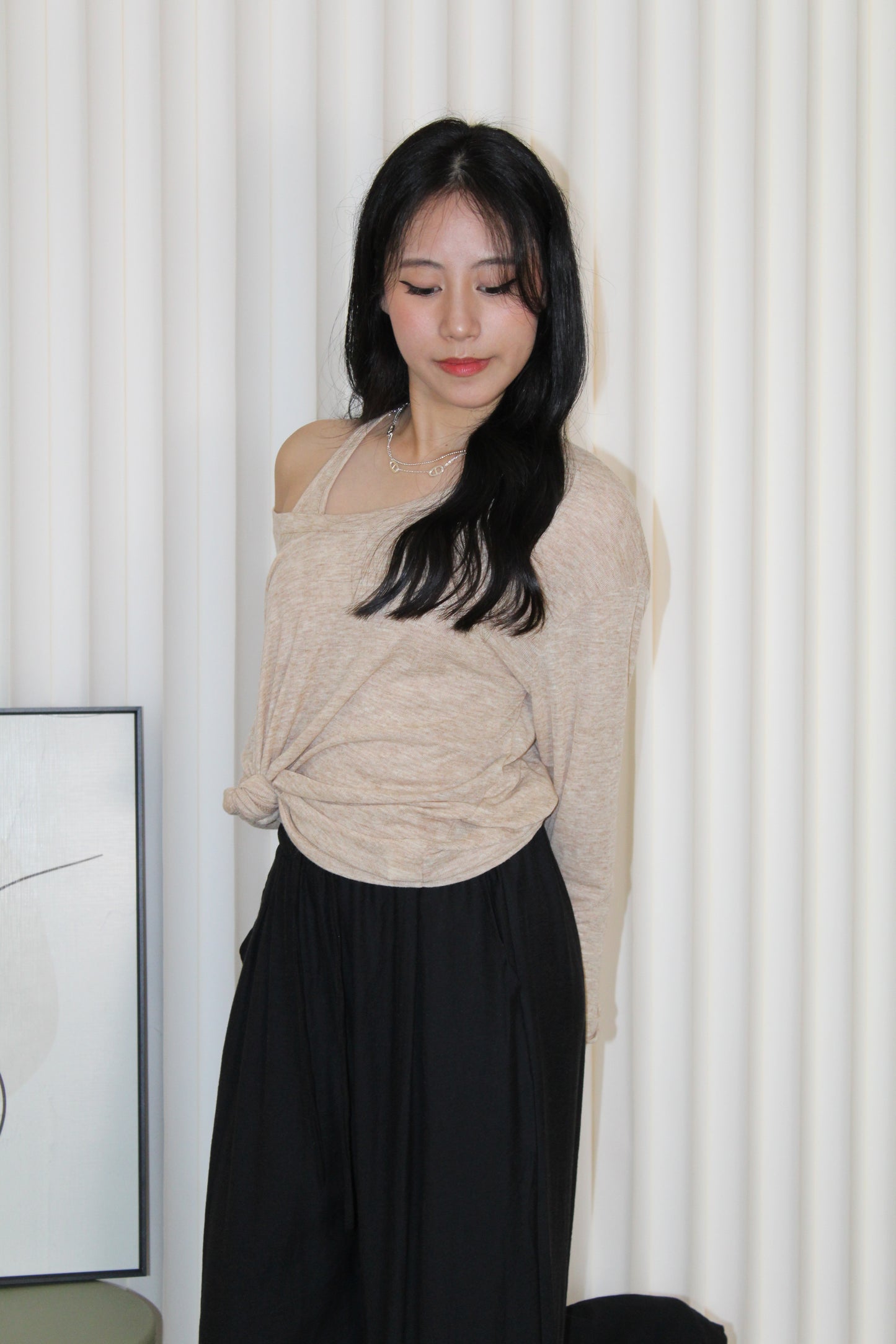Amelia Two Piece Top (Khaki)