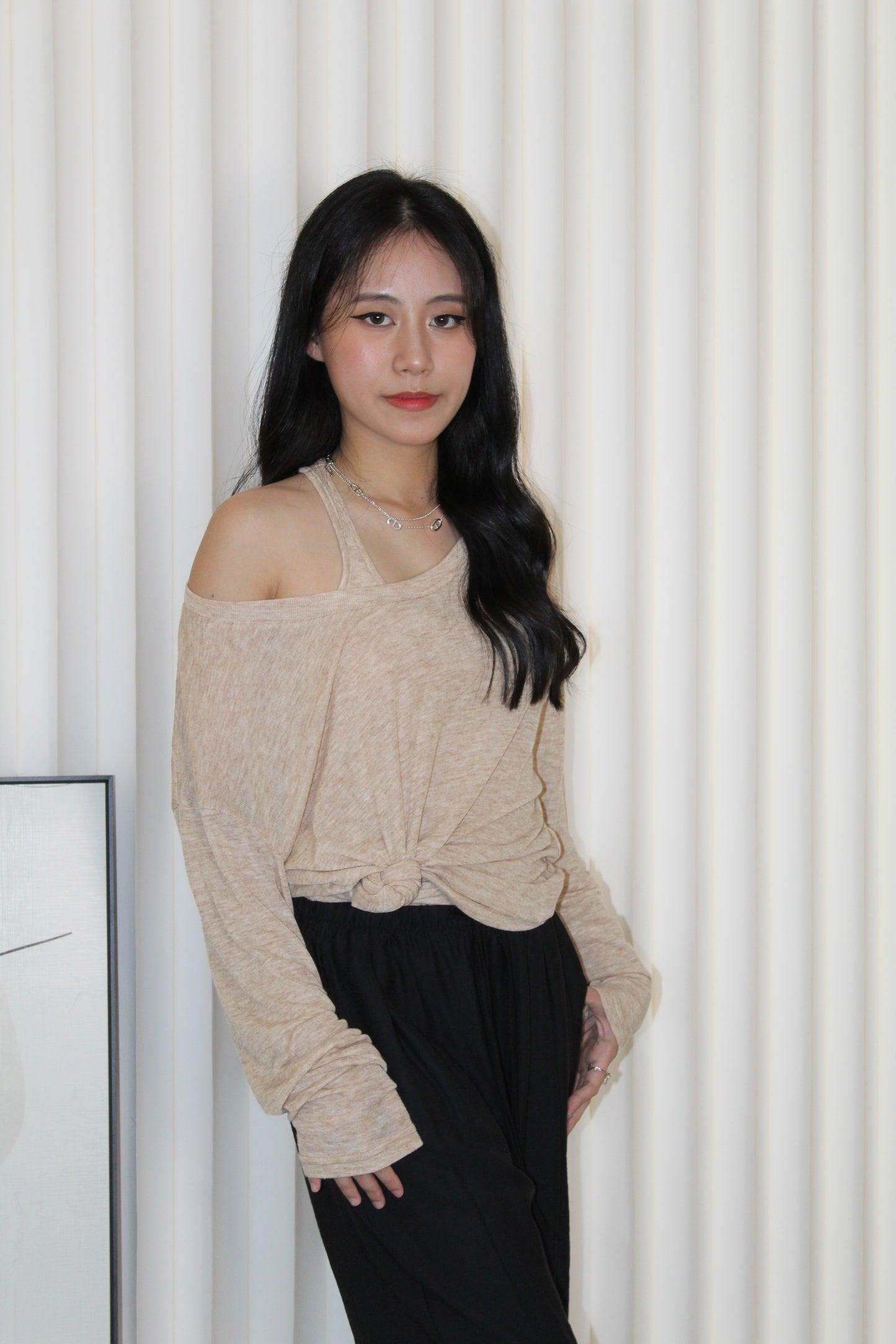 Amelia Two Piece Top (Khaki)