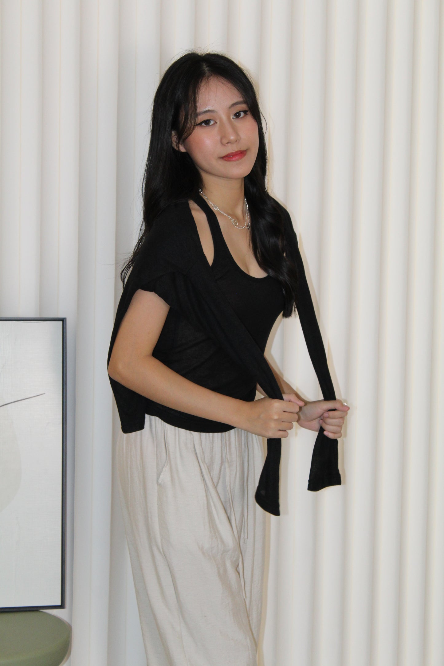 Amelia Two Piece Top (Khaki)