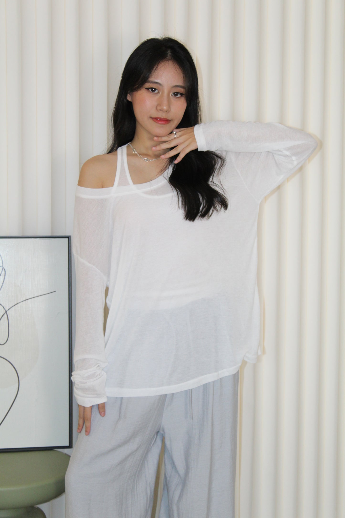 Amelia Two Piece Top (Khaki)