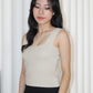Angie Square Neck Knit Top (Blue)