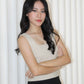Angie Square Neck Knit Top (Blue)