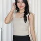 Angie Square Neck Knit Top (Blue)