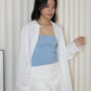 Angie Square Neck Knit Top (Blue)