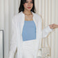 Zeriah Button Up Blouse Top (White)