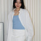 Zeriah Button Up Blouse Top (White)