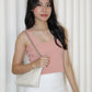 Angie Square Neck Knit Top (Blue)
