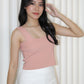 Angie Square Neck Knit Top (Blue)