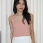 Angie Square Neck Knit Top (Blue)