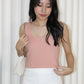 Angie Square Neck Knit Top (Blue)