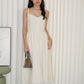 Hazel Eyelet Midaxi Dress (Cream)