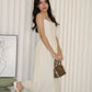 Hazel Eyelet Midaxi Dress (Cream)