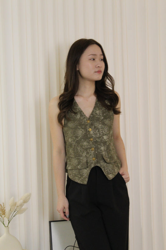 Reesey Vest Top (Green)