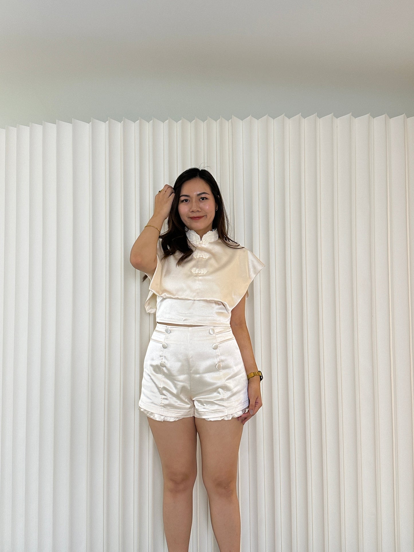 Dian Cheongsam Set Top (Cream)