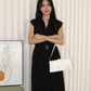 Nadia Collared Midaxi Dress (Black)