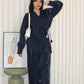 Ainsley Two Piece Pants Set (Blue)