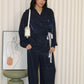 Ainsley Two Piece Pants Set (Blue)