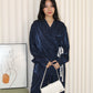 Ainsley Two Piece Pants Set (Blue)