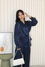 Ainsley Two Piece Pants Set (Blue)