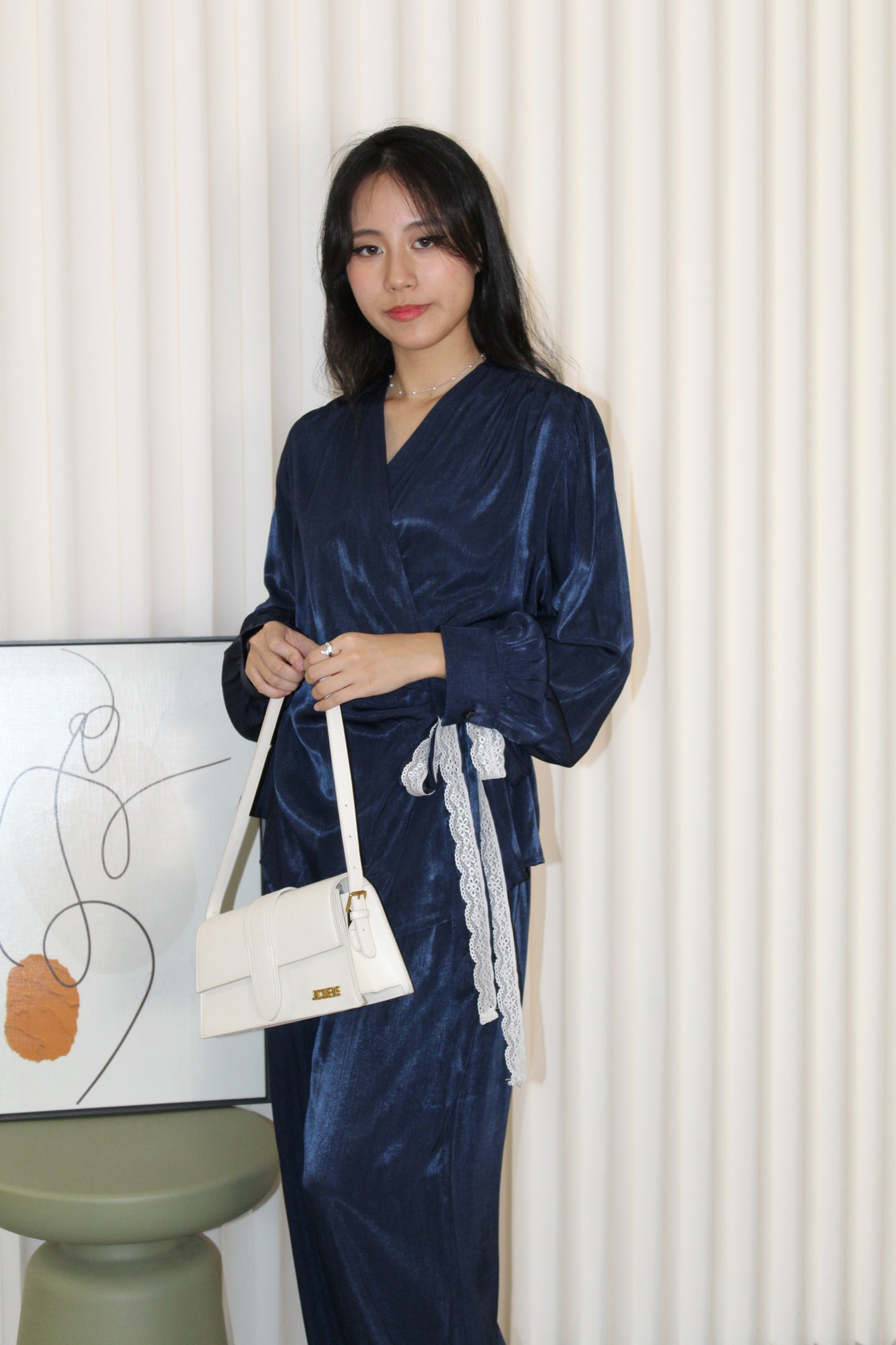 Ainsley Two Piece Pants Set (Blue)