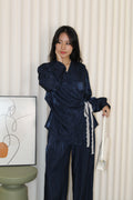 Ainsley Two Piece Pants Set (Blue)