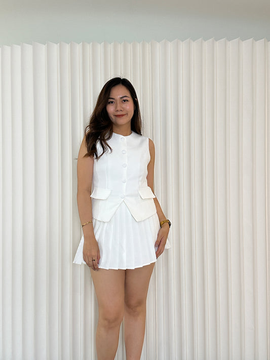 Lolly Suit Set Skirt (White)