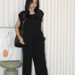 Azura Stripes Two Piece Set (Black)