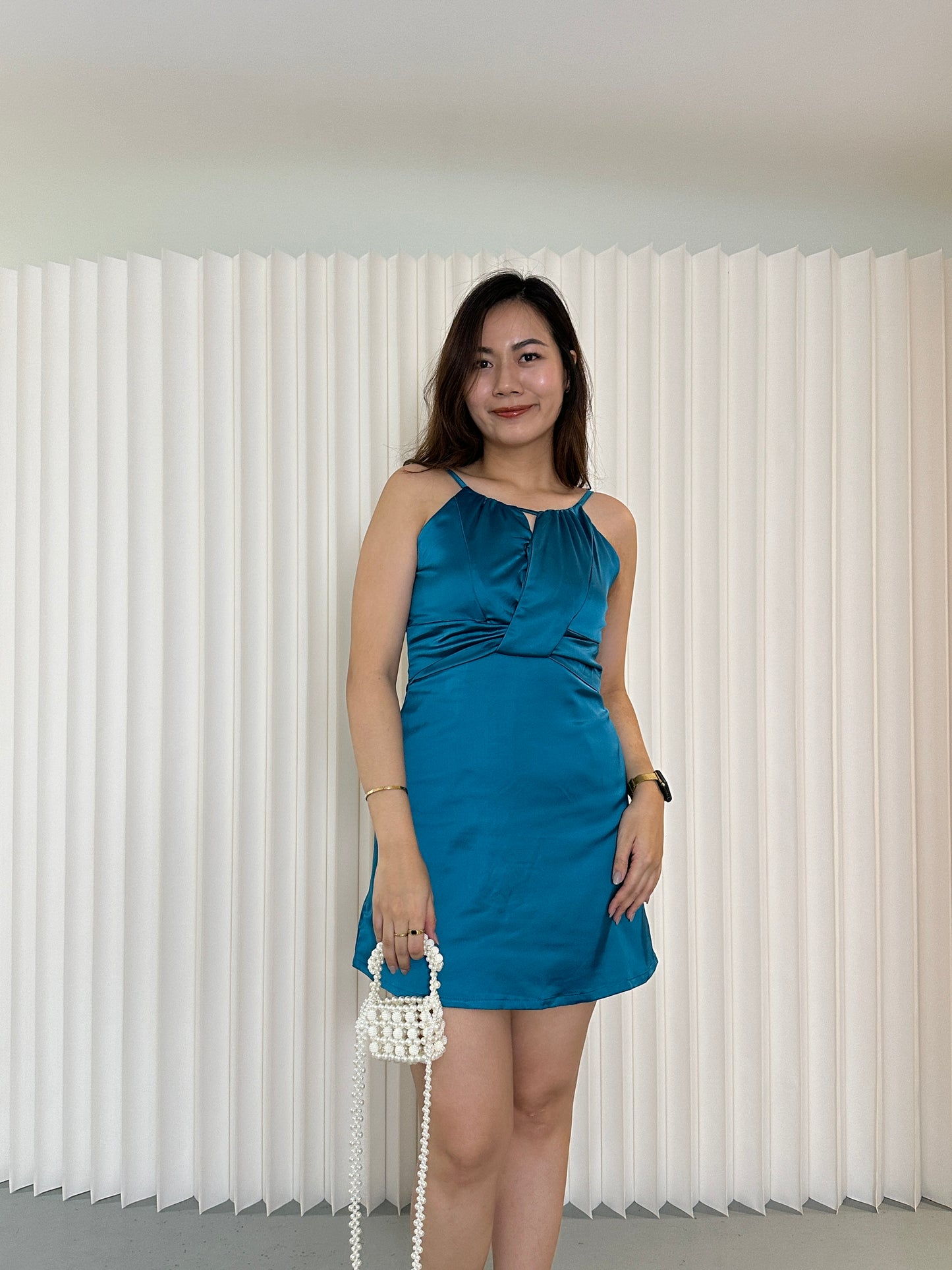 Hailey Mini Dress (Blue)