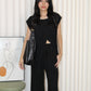 Azura Stripes Two Piece Set (Black)