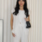 Azura Stripes Two Piece Set (Black)