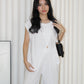 Azura Stripes Two Piece Set (Black)