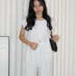 Azura Stripes Two Piece Set (Black)