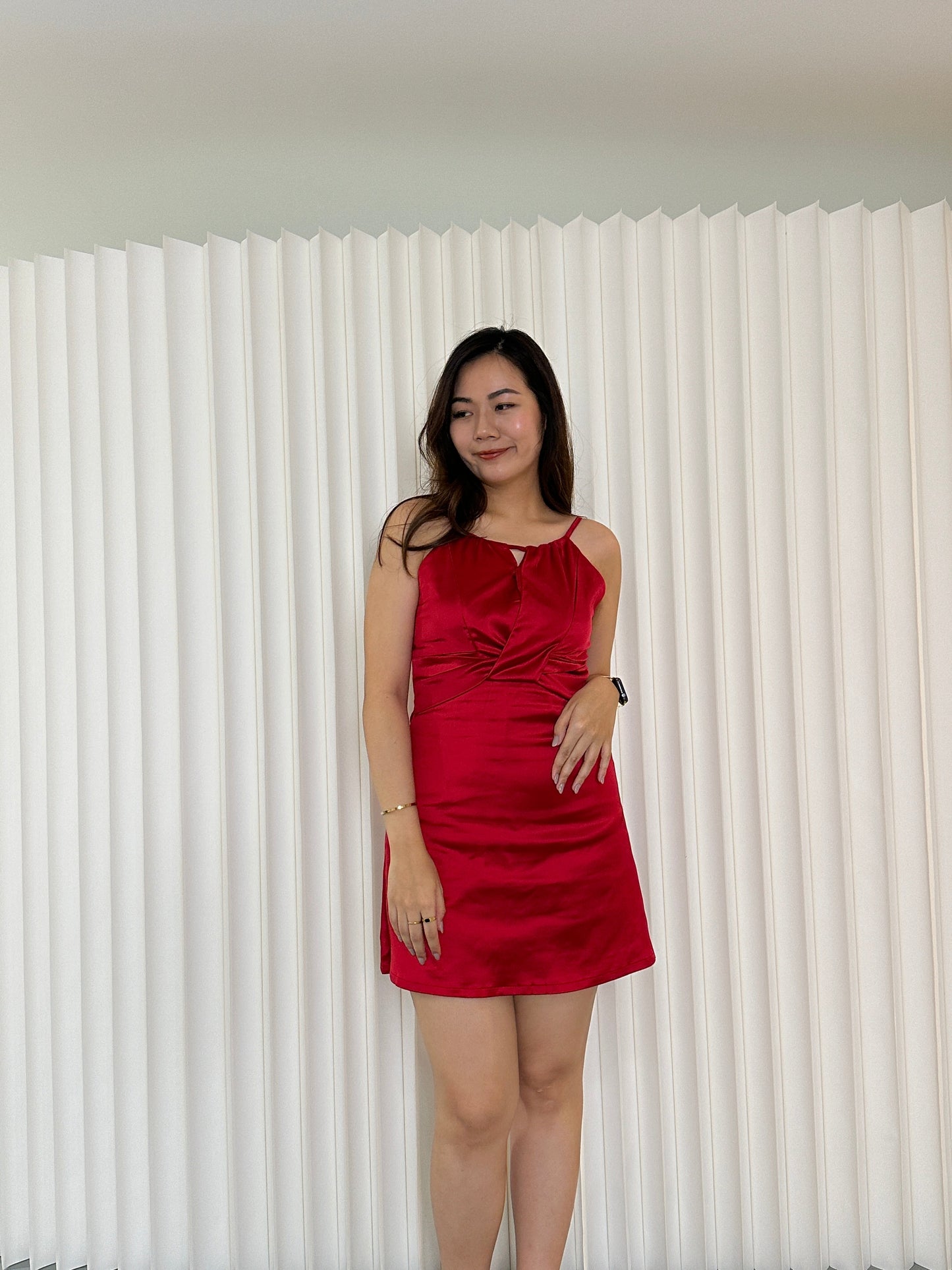 Hailey Mini Dress (Red)